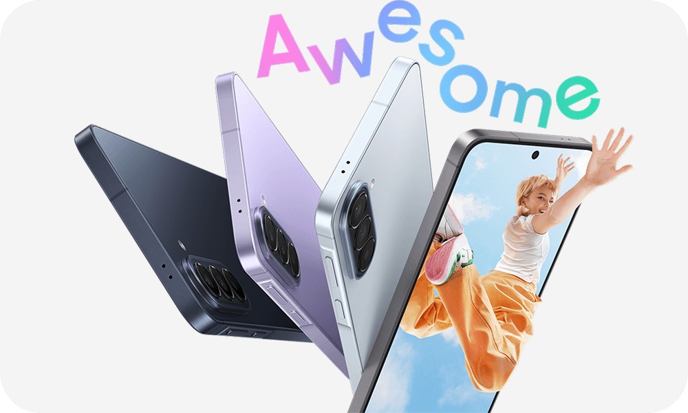 Smartfon Samsung Galaxy A57 5G 8GB/256GB jasnoniebieski cztery kolory pod skosem